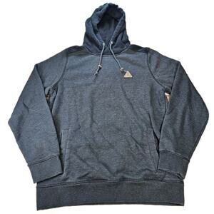 Men's Dravus Hoodie Large Charcoal Pullover Fleece Long Sleeve